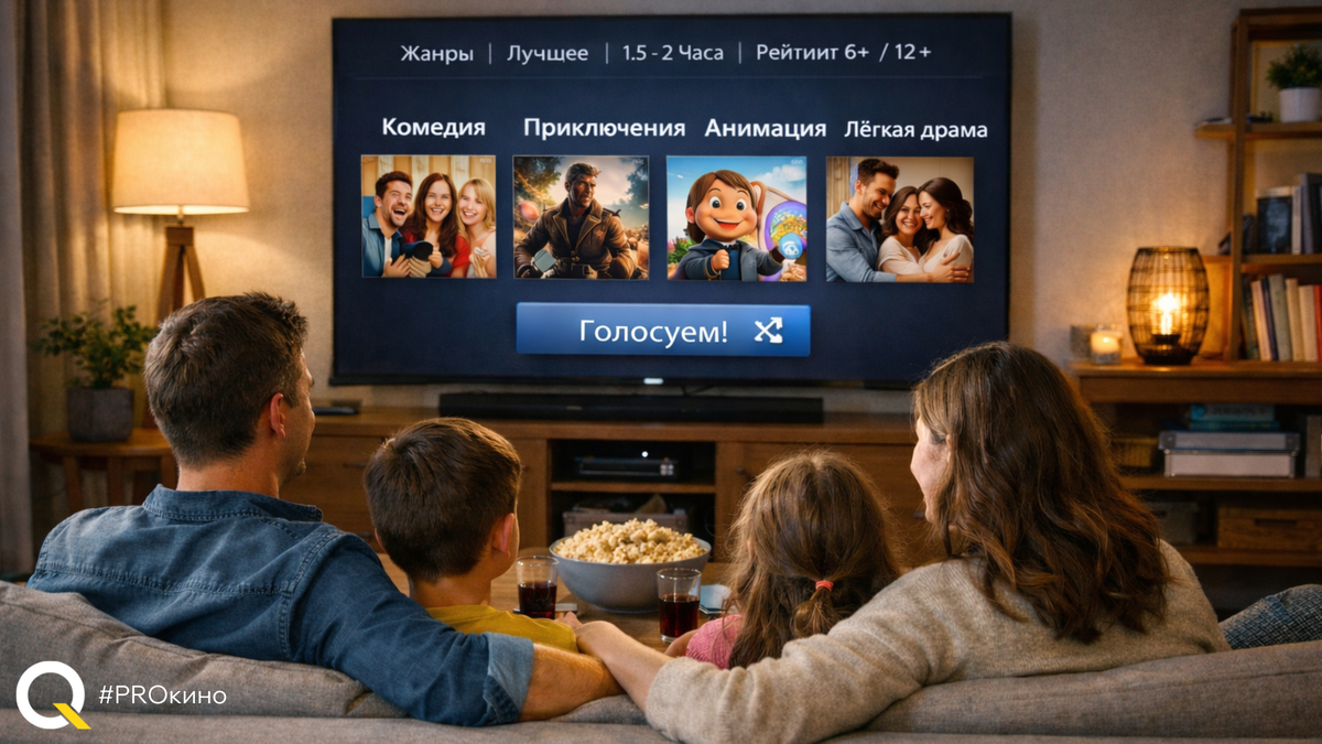 Как выбрать фильм для семейного вечера без споров