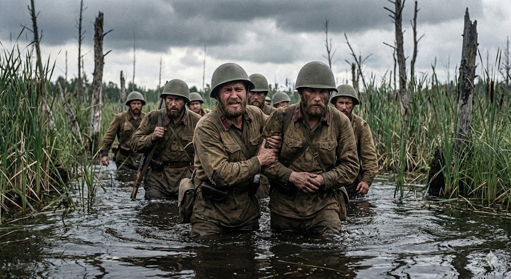 Это история о том, как несколько сотен красноармейцев, загнанных в самое сердце непроходимых полесских болот, отказались умирать и отказались сдаваться. Отрезанные от Большой Земли, не зная, взята ли Москва, они создали свое собственное микрогосударство — «Болотную Республику» со своими законами, армией и непреклонной верой в Победу.