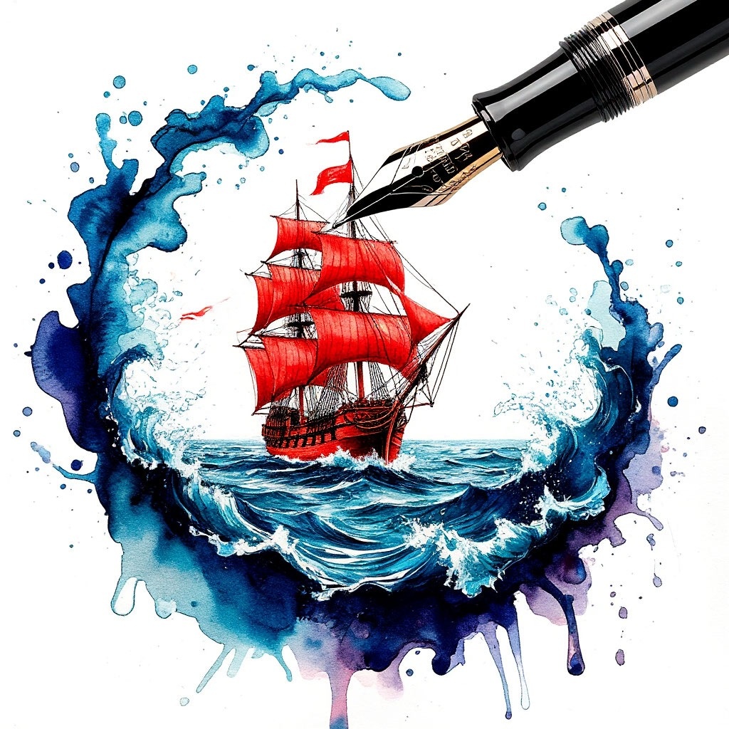 Иллюстрация автора: алые паруса