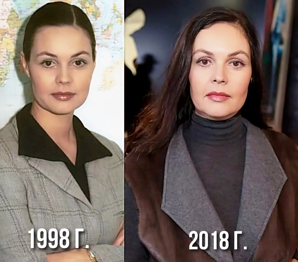 Екатерина Андреева в разные годы