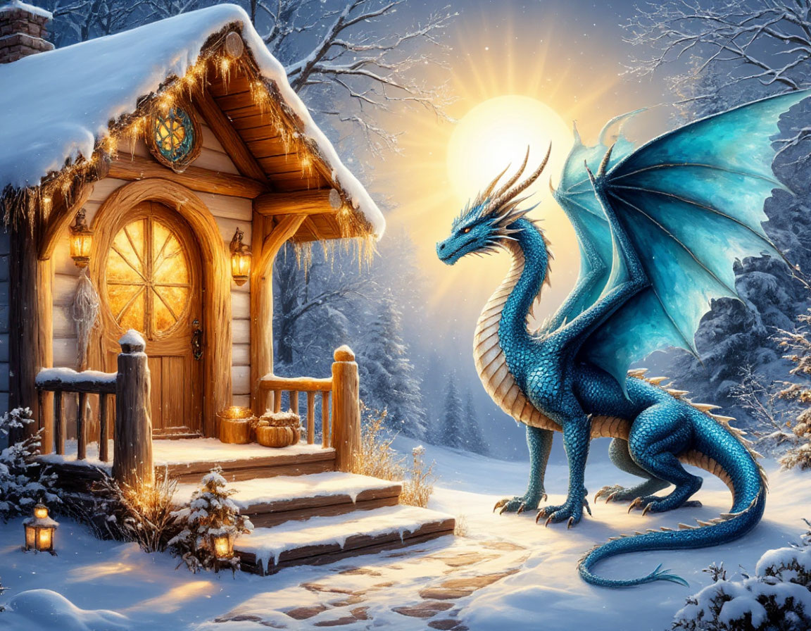 Лазурный Дракон празднует Зимнее Солнцестояние