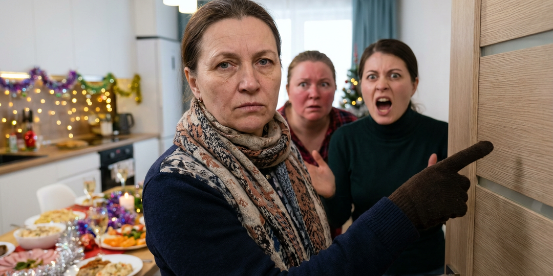 Выпроводила гостей сразу после курантов потому что услышала их разговор на кухне