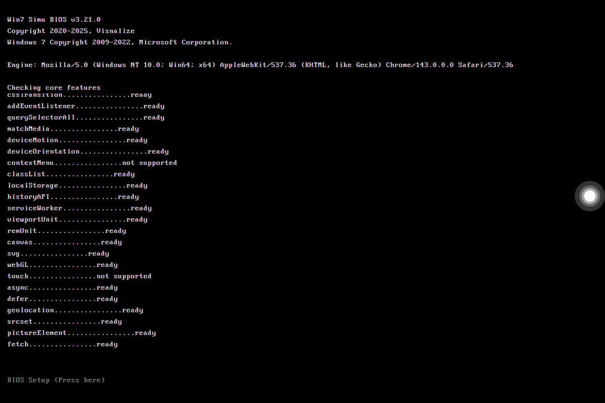 При загрузки нас встречает инфа об этом компьютере