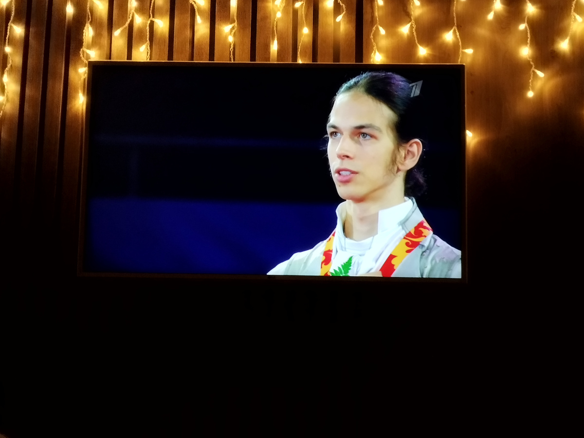 Церемония награждения. Пётр - первый. Фото из личного архива автора