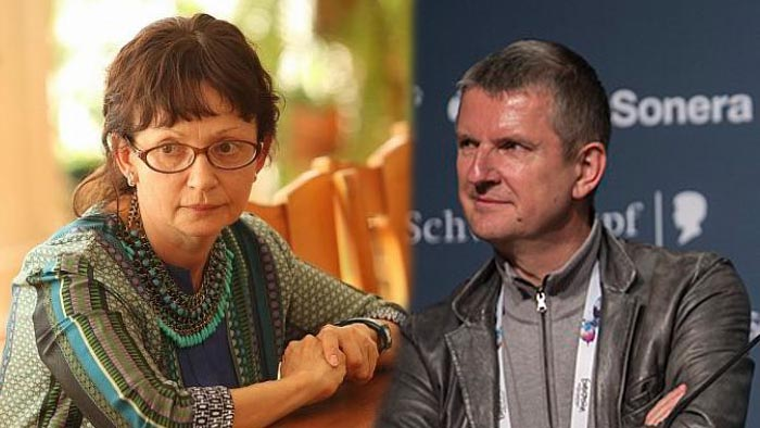    Юрий Аксюта в молодости рядом со своей первой женой, актрисой Татьяной Аксютой.