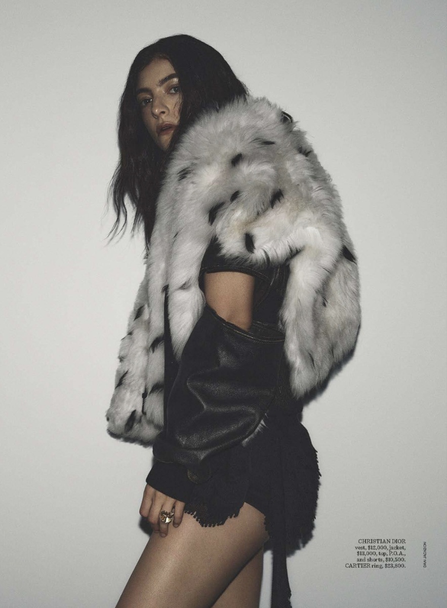 VOGUE Australia / July 2025. Портрет Лорд в ансамбле Christian Dior