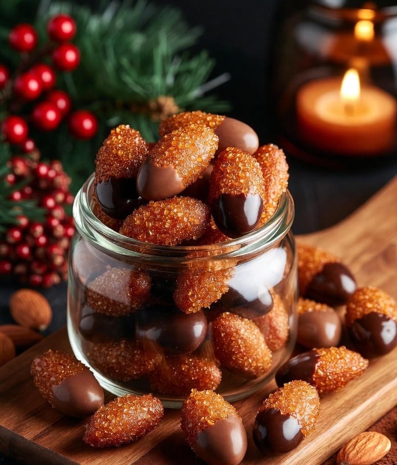 Это классическое шведское лакомство — хрустящий миндаль в сахарной корочке, покрытый шоколадом. Рецепт из тех, что передают по наследству: просто, вкусно и всегда вызывает восторг. Можно выбрать любой шоколад — молочный для сладкоежек или горький для изысканности. Готовится не быстро, но процесс интересный — как маленькое волшебство на кухне.