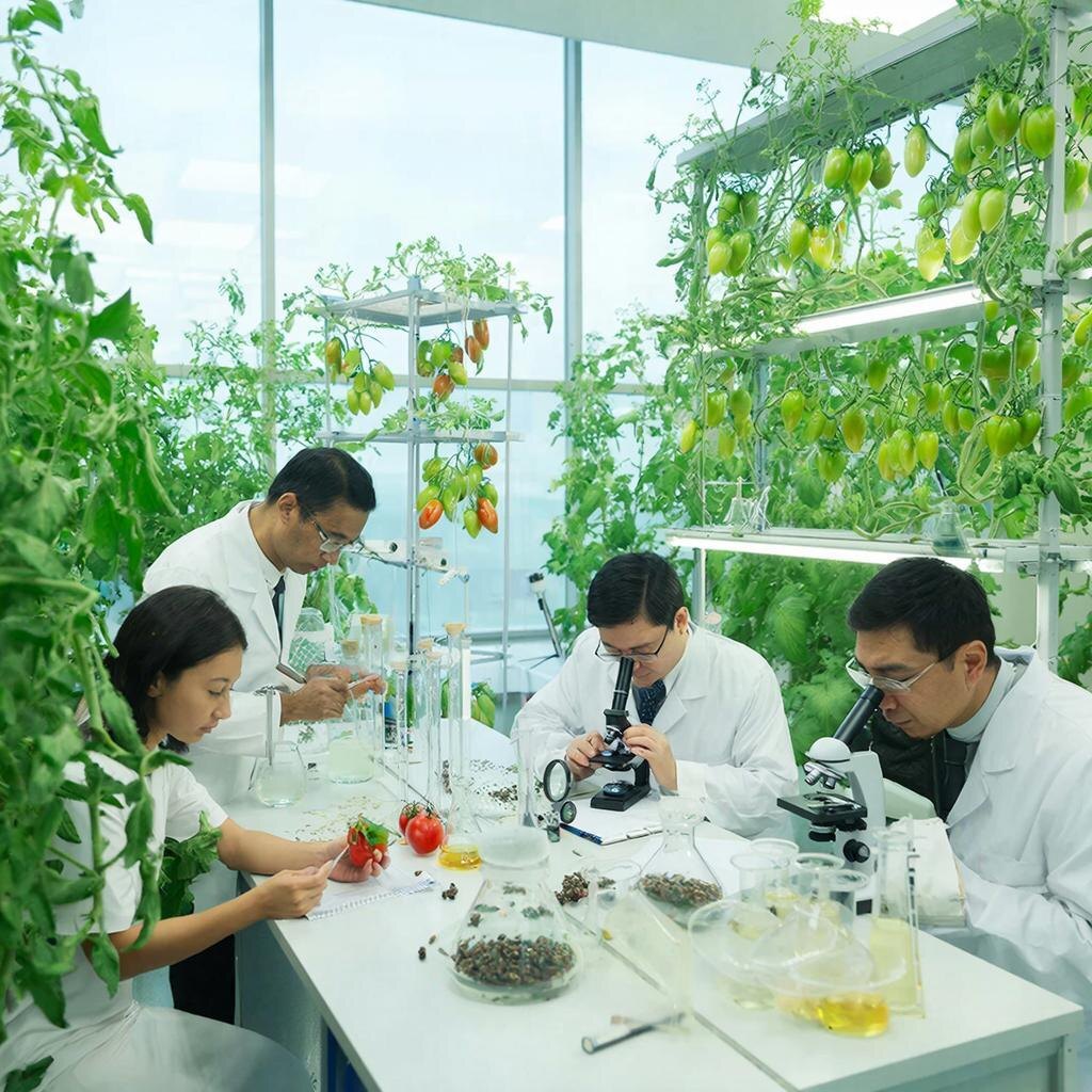 Процесс создания гибридных сортов помидор