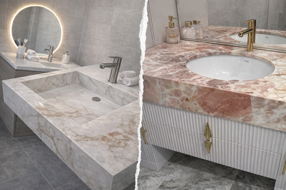 Керамогранит vs мрамор