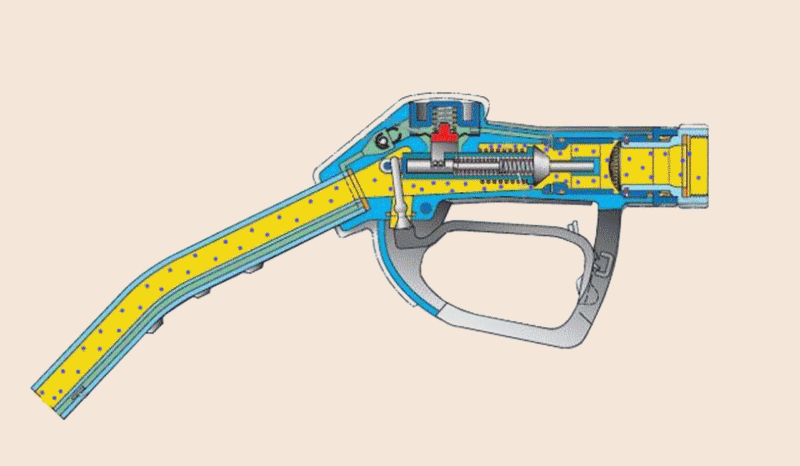 Иллюстрация работы пистолета