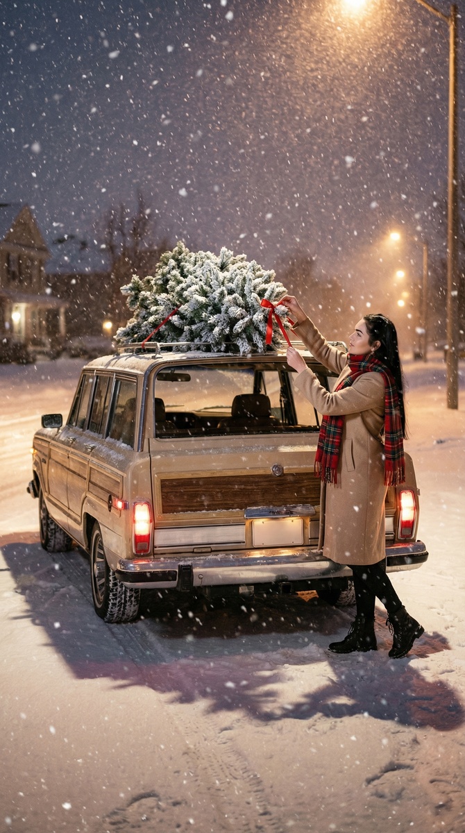 Снежным вечер