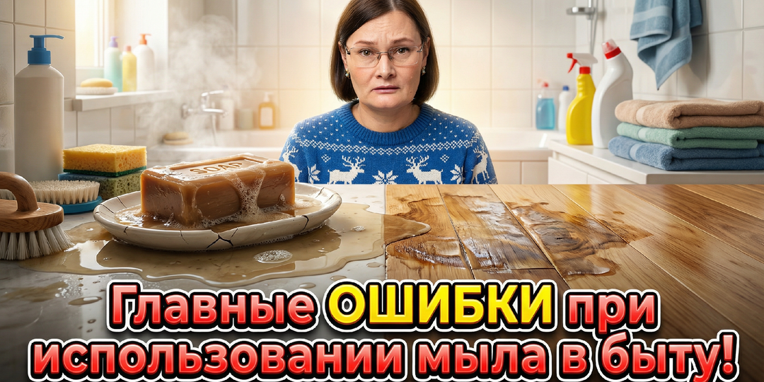 Главные ошибки при использовании мыла в быту.