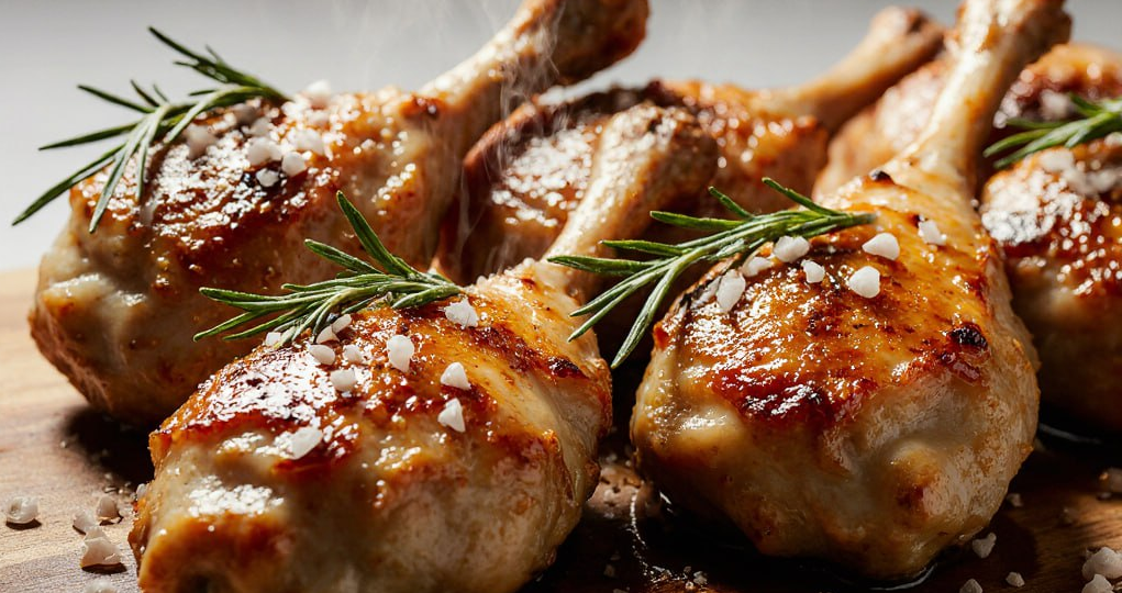 Курица, запечённая в кефире с чесноком