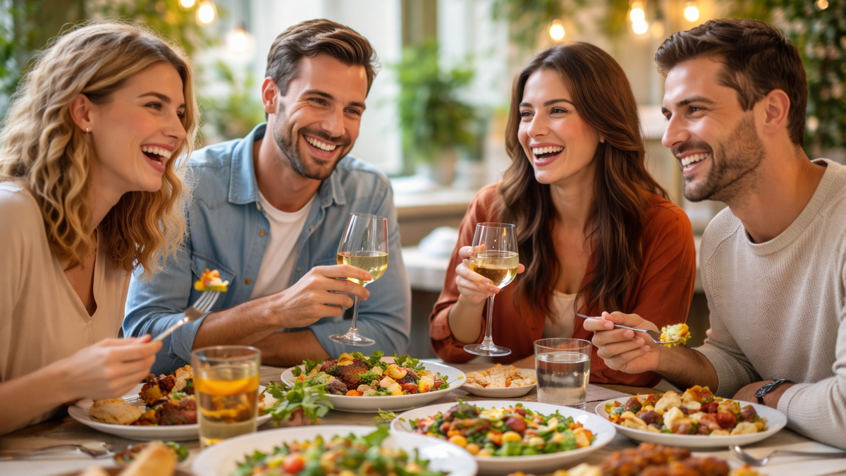 Весело ужинаем