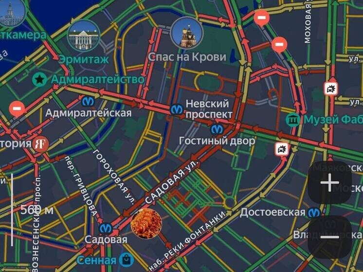     Пробки составляют 6 баллов. Фото: скриншот с сервиса Яндекс.Карты