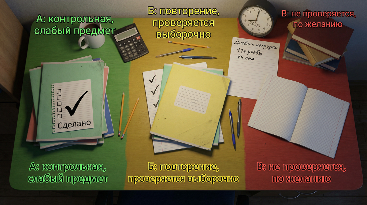 Приоритизация домашних заданий по методу 80/20