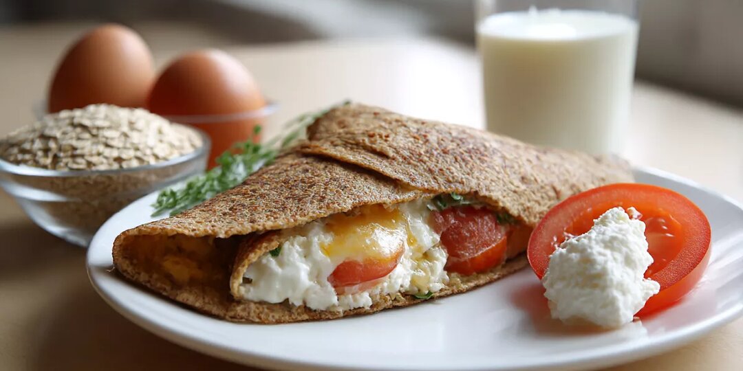 Добавляю ложку творога в овсяноблин — и он становится таким нежным, что можно есть губами!