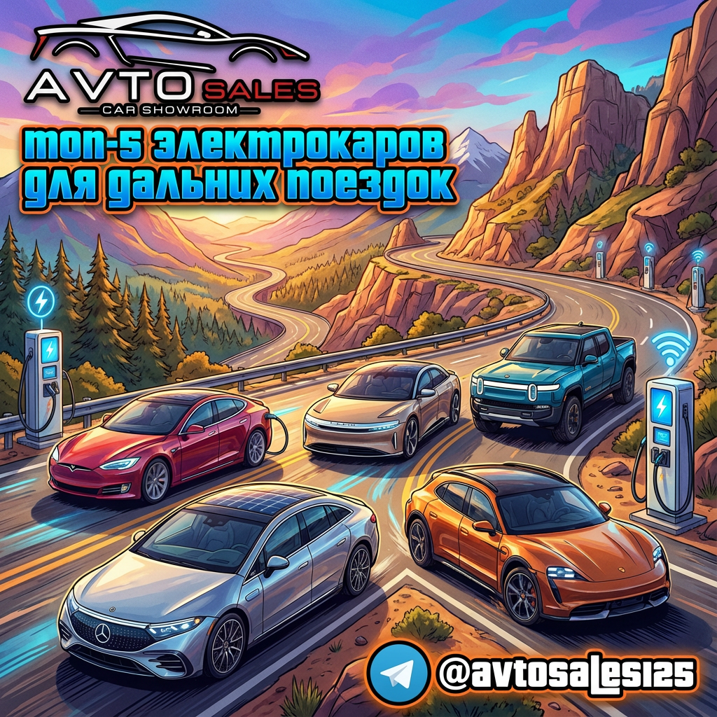   Пятерка электрокаров для дальних поездок: идеальные модели на 2025 год Авто Сейлс