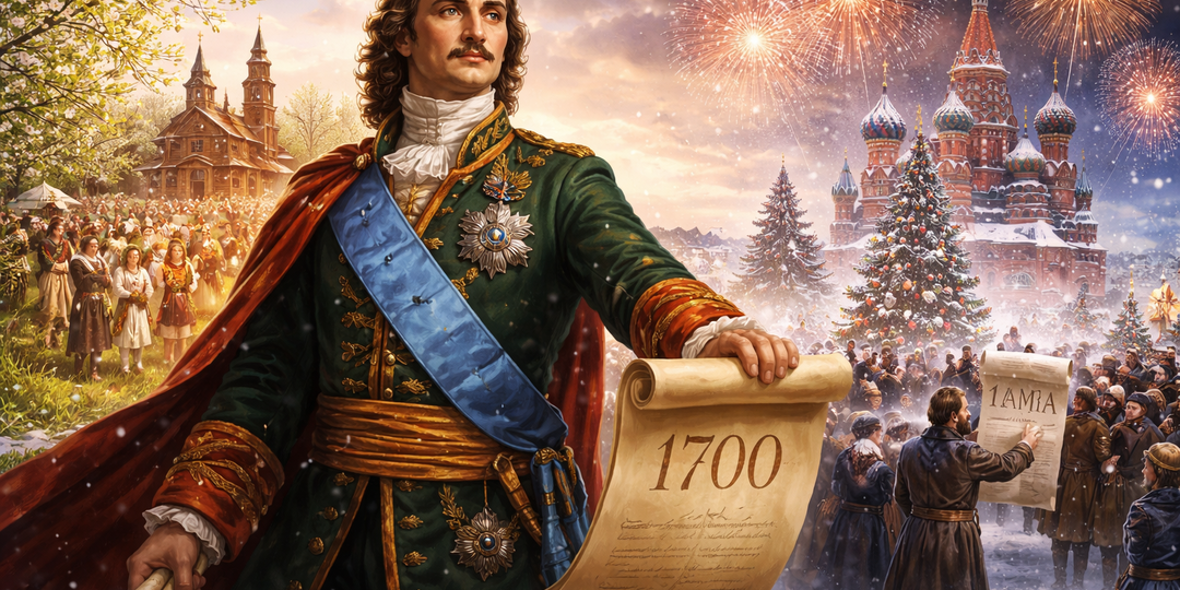 Реформа времени: почему Пётр I перенёс Новый год на 1 января