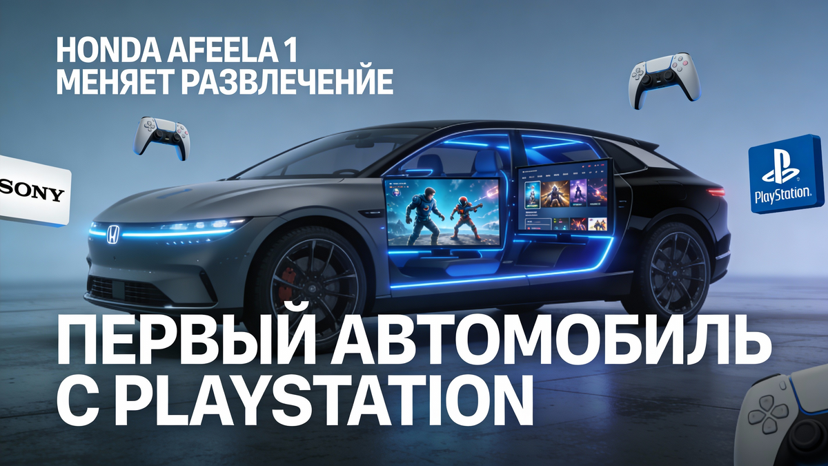 Honda Afeela 1 - первый автомобиль с встроенной поддержкой PlayStation Remote Play
