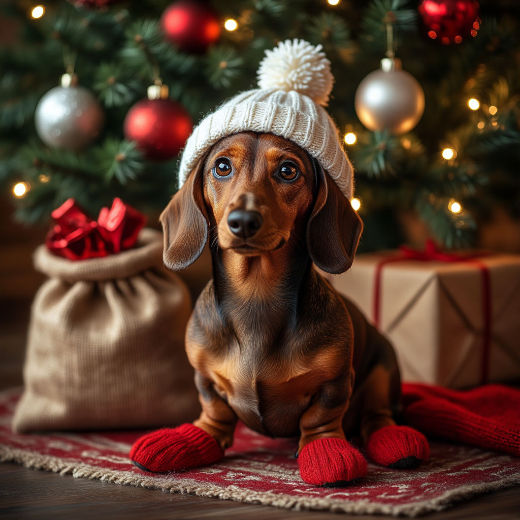 Надеюсь, Дедушка Мороз услышит мои искренние, собачьи мечты