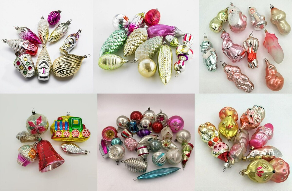    Советские ёлочные игрушки и сейчас покупают, продают, коллекционируют. Источник изображения: monetnik.ru