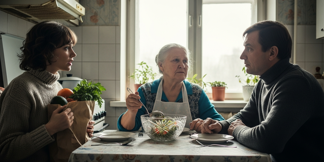 — Пусть я старая и немодная. Но Новый год без селёдки под шубой, тоже самое, что без ёлки. — возмущалась свекровь.