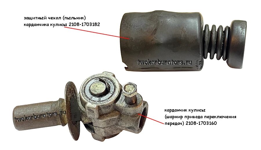 Карданчик кулисы с защитным чехлом