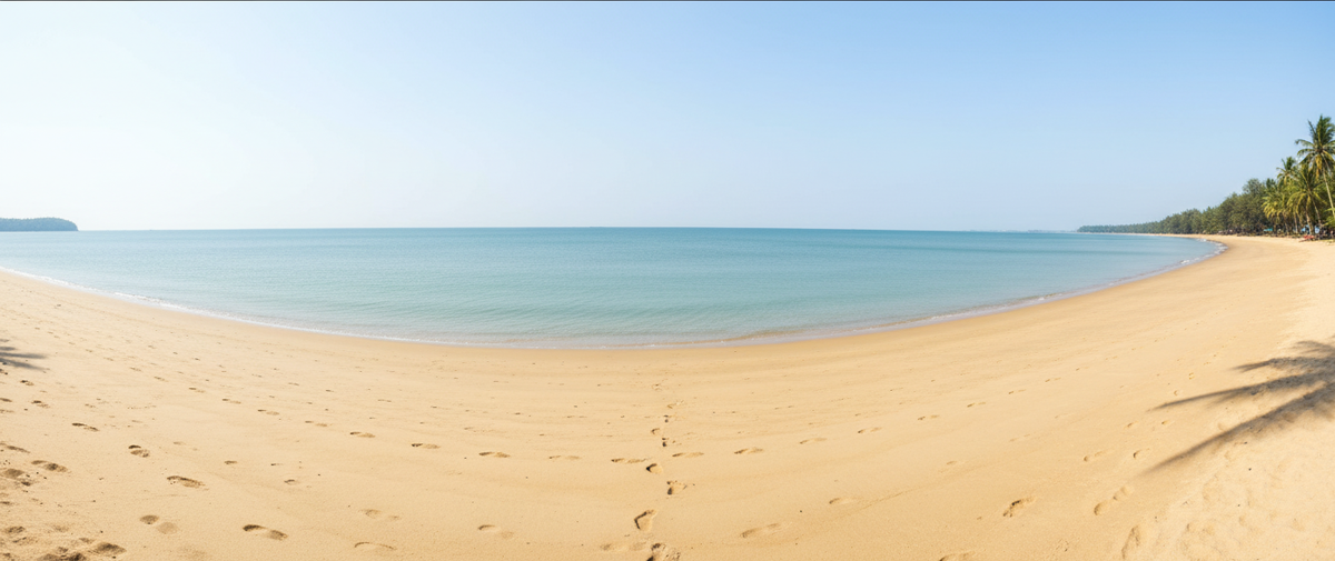 Пустые пляжи в Као Лак, пляж Банг Сак.