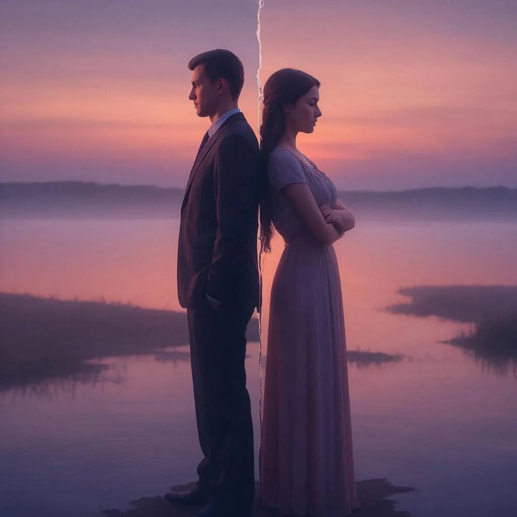 Развод. Иллюстрация сгенерирована нейросетью