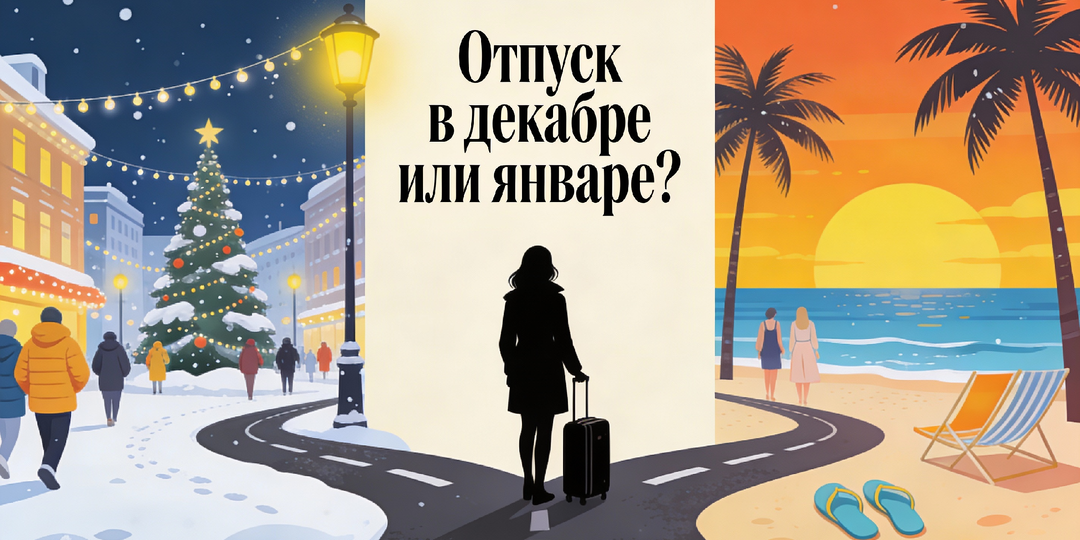 Отпуск в декабре или январе? Полная инструкция по расчёту с примерами