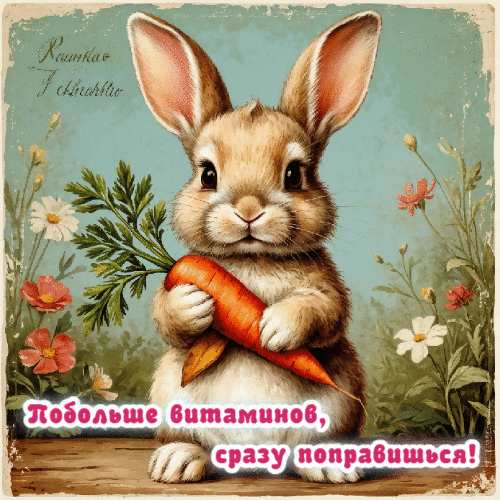 Побольше витаминов, сразу поправишься