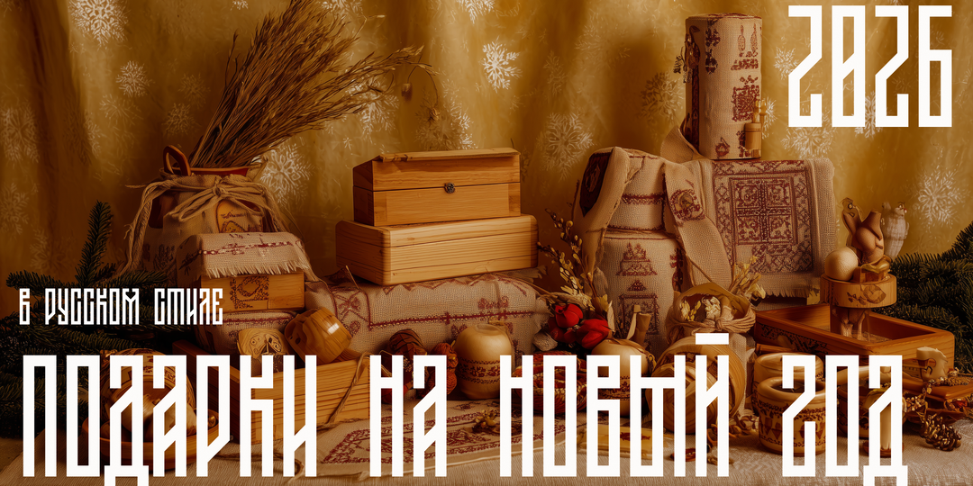 Новогодние подарки в русском стиле