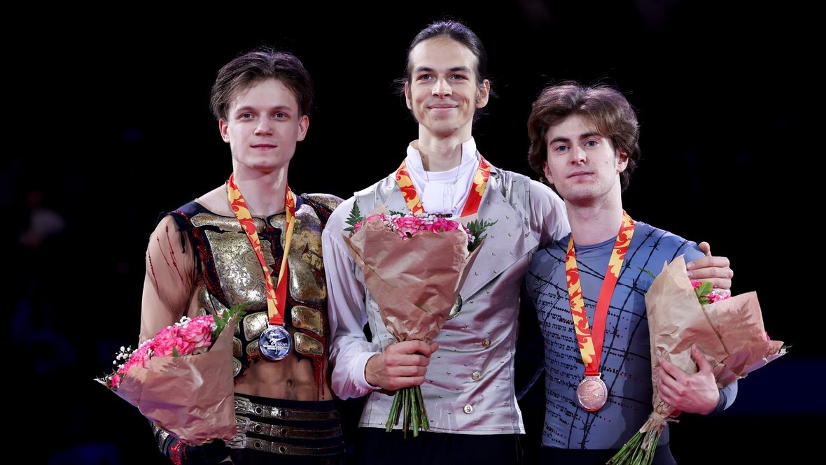    Евгений Семененко, Петр Гуменник и Марк Кондратюк.Дарья Исаева