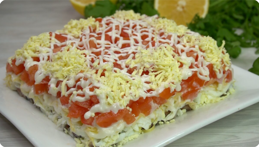 Салат «Красный король»: странное сочетание, от которого невозможно оторваться. Достоин Новогоднего стола...