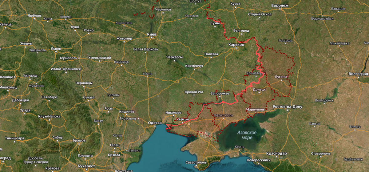Карта СВО на конец декабря 2025 года. Война идёт неспешно.