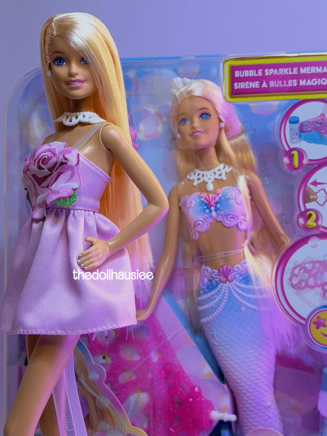 Bubble Sparkle Mermaid Барби - живые фотографии куклы-русалочки 