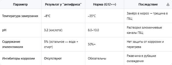 🔧 Я купил “антифриз” за 199 ₽ в “Пятёрочке”. Через месяц у меня пробило прокладку ГБЦ. Вот что было внутри