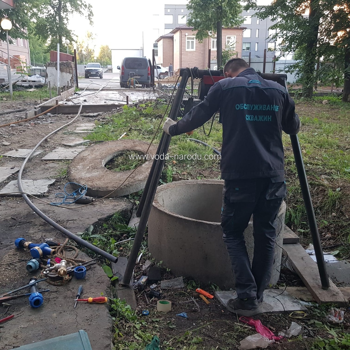 Трос для насоса в артезианской скважине! Зачем?