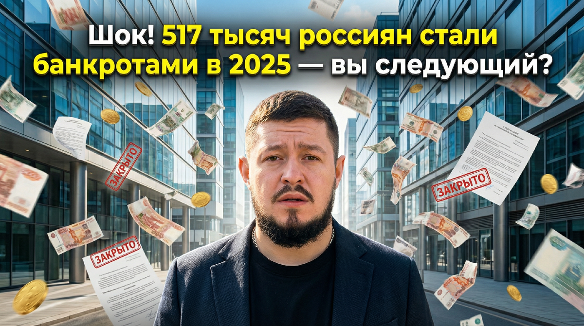 Банкротство физлиц 2025 статистика шокирует — почему все банкротятся? Инфляция 20%+, кредиты под 25%, массовые увольнения после рецессии. Закон № 127-ФЗ упростил: с 1 сентября СФР автоматически тянет данные из банков, повторное банкротство через 5 лет без судимости. Условия: долг 500+ тыс. руб. и всё!
