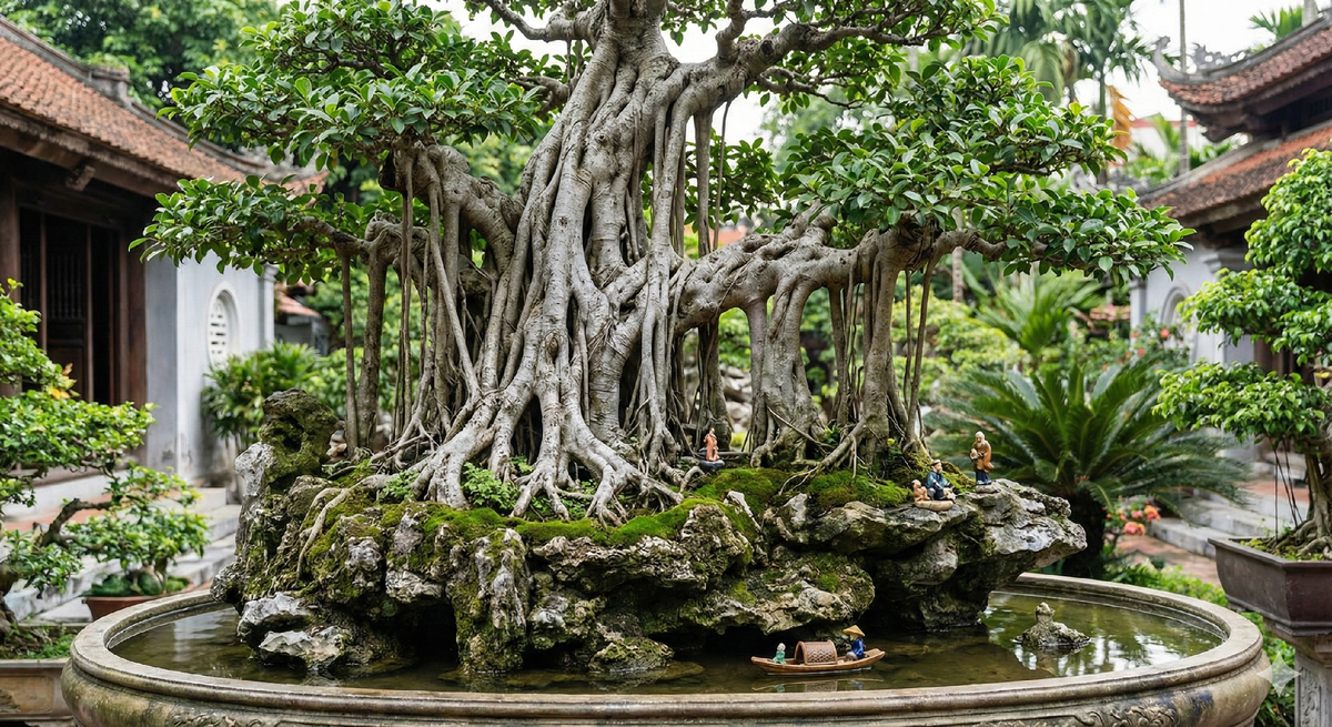 Вьетнамский стиль (Cây Cảnh): Это искусство рассказывать истории. 