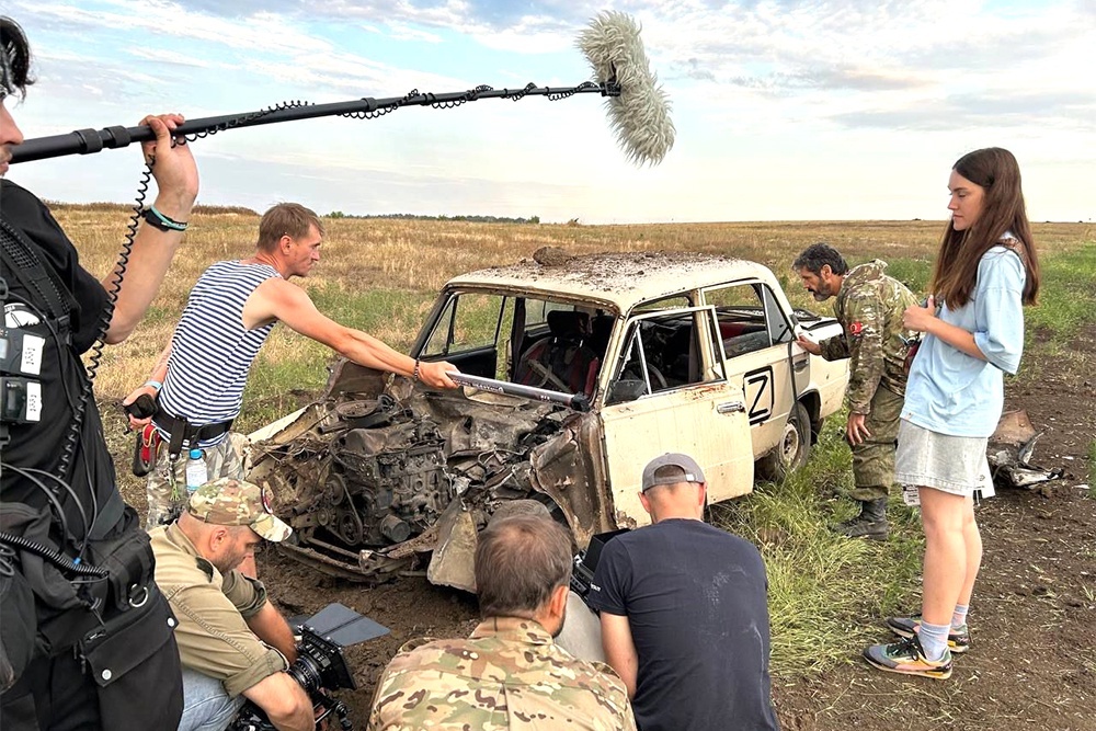   На съемках фильма "Свои. Баллада о войне". / Фото: ООО "Содружество молодых актеров"