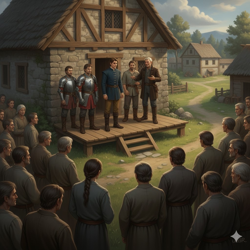 "Стена страха: Утренний сход на лужайке", иллюстрация создана сетью Джемини