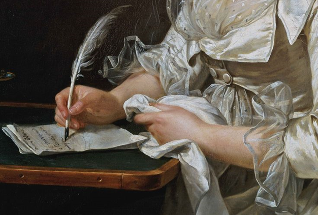 Фрагмент картины «Портрет женщины». Около 1787 г. А. Лабиль-Гиар. (Использовано в иллюстративных целях).