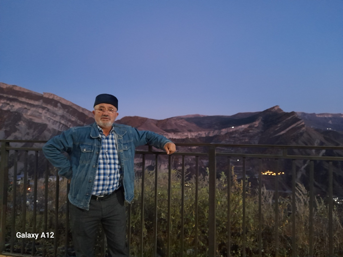 Пейзаж вечернего Гуниба.