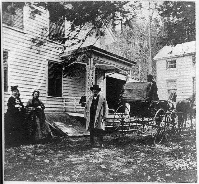 Задолго до эпохи автомобиля. Чаппаква, штат Нью-Йорк, 1872 год. Библиотека Конгресса США, коллекция стереофотографий