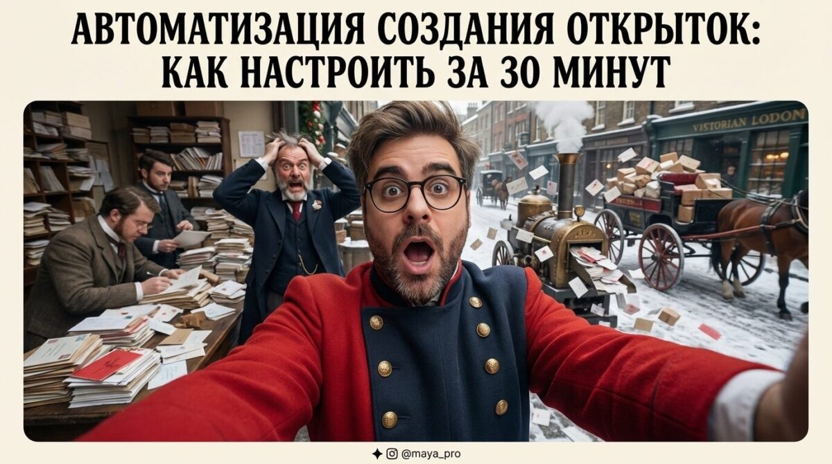    Настройка сервиса для автоматизации создания открыток Артур Хорошев