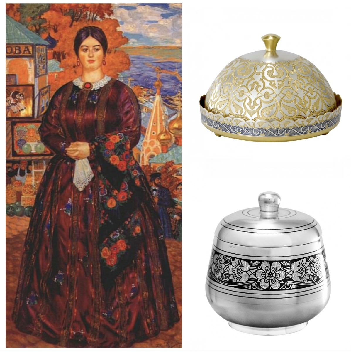 Жена купца, Борис Михайлович Кустодиев