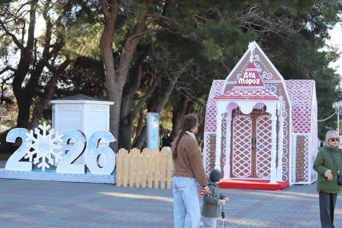    Ежегодно дети Геленджика могут рассказать стишок и загадать желание Деду Морозу прямо на набережной курорта © Прибой