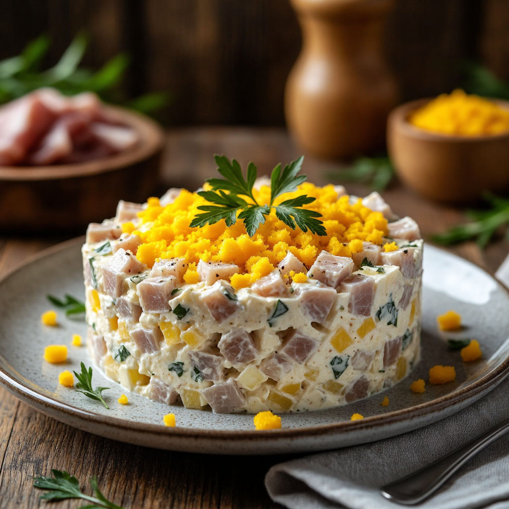 Салат из селёдки с яблоком и яйцом: классика с изюминкой 🥗